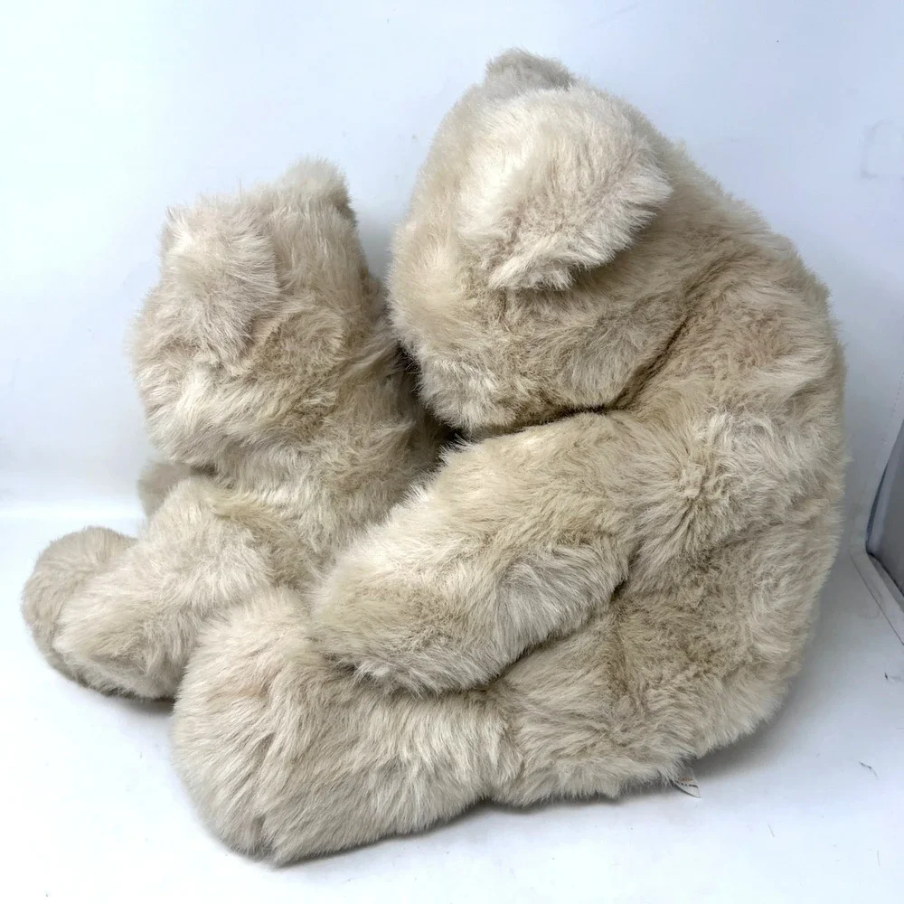 Vintage Prestige Toy‎ Corp Set of 2 Teddy Bear Plush Tan Beige 1985